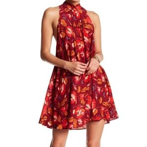 Free People Beaux Mock Neck Swing Dress L